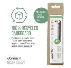 Jordan Clean Smile elektrilise hambaharja otsikud GREEN (4tk) - Loodussäästlik – Kuva 3
