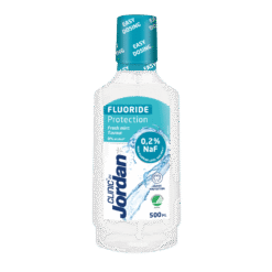 Jordan CLINIC Fluoride Protection -päivittäinen suuvesi (Fresh Mint) 500 ml