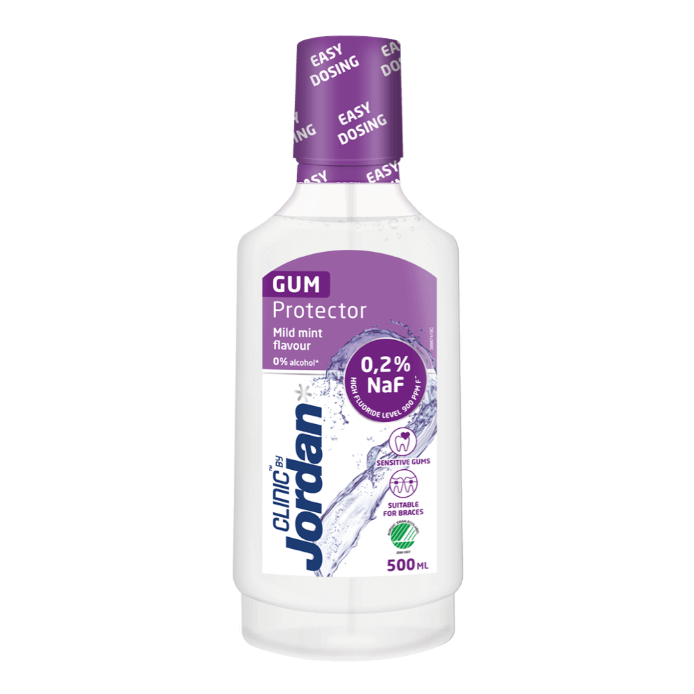 Jordan CLINIC Gum Protector -suuvesi ikenille (Mild Mint) 500 ml
