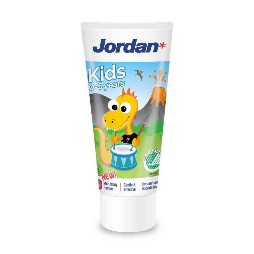 Jordan KIDS -hammastahna maitohampaille (0–5-vuotiaille) 50 ml