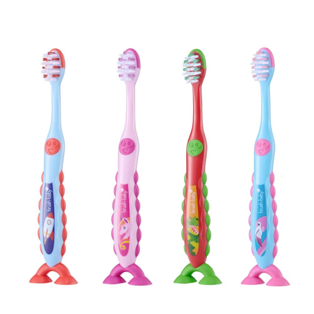 Brush-Baby FlossBrush-käsihammasharja lapsille, pehmeät harjakset (3–6 v.)