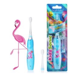 Brush-Baby KidzSonic -sähköhammasharja lapsille, FLAMINGO (3-vuotiaasta alkaen)
