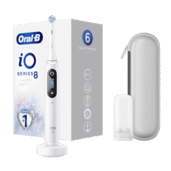 Oral-B iO8 sähköhammasharja White Alabaster (6 režiimi, kiirlaadija) - Limited Edition