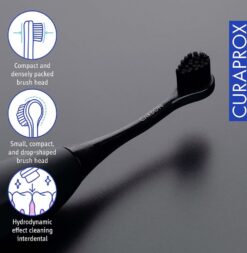 CURAPROX Black Is White sähköhammasharja (3 režiimi + Reisikarp) – Kuva 4