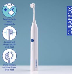 CURAPROX Hydrosonic Easy sähköhammasharja (3 režiimi + Reisikarp) – Kuva 3