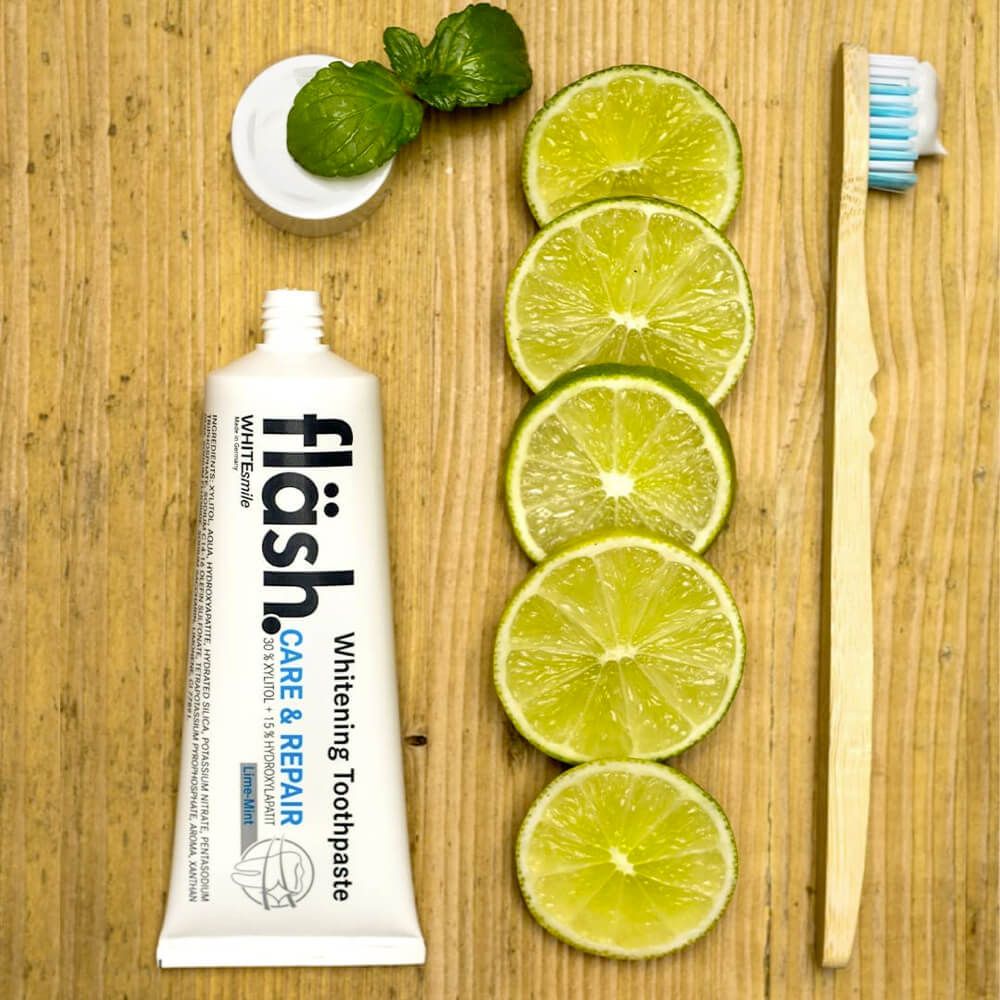 FLÄSH valgendav hambapasta LIME - MINT (taastab ja hooldab) 75ml – Kuva 4
