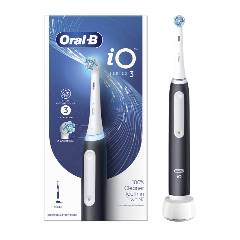 Oral-B iO3 sähköhammasharja Matt Black (3 režiimi) – Kuva 2