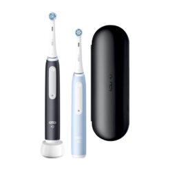 Oral-B iO3 sähköhammasharja Matt Black / Ice Blue (2 hambaharja, 3 režiimi) – Kuva 2