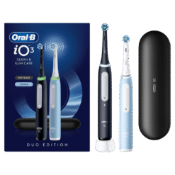 Oral-B iO3 -sähköhammasharja Matt Black / Ice Blue (2 harjaa, 3 tilaa)