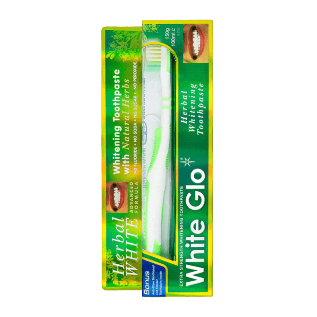 White Glo Herbal White -valkaiseva hammastahna 100 ml
