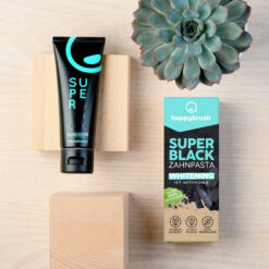 3 x happybrush SUPER BLACK aktiivsöega valgendav hambapasta 75ml – Kuva 5