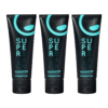 3 x happybrush SUPER BLACK aktiivsöega valgendav hambapasta 75ml
