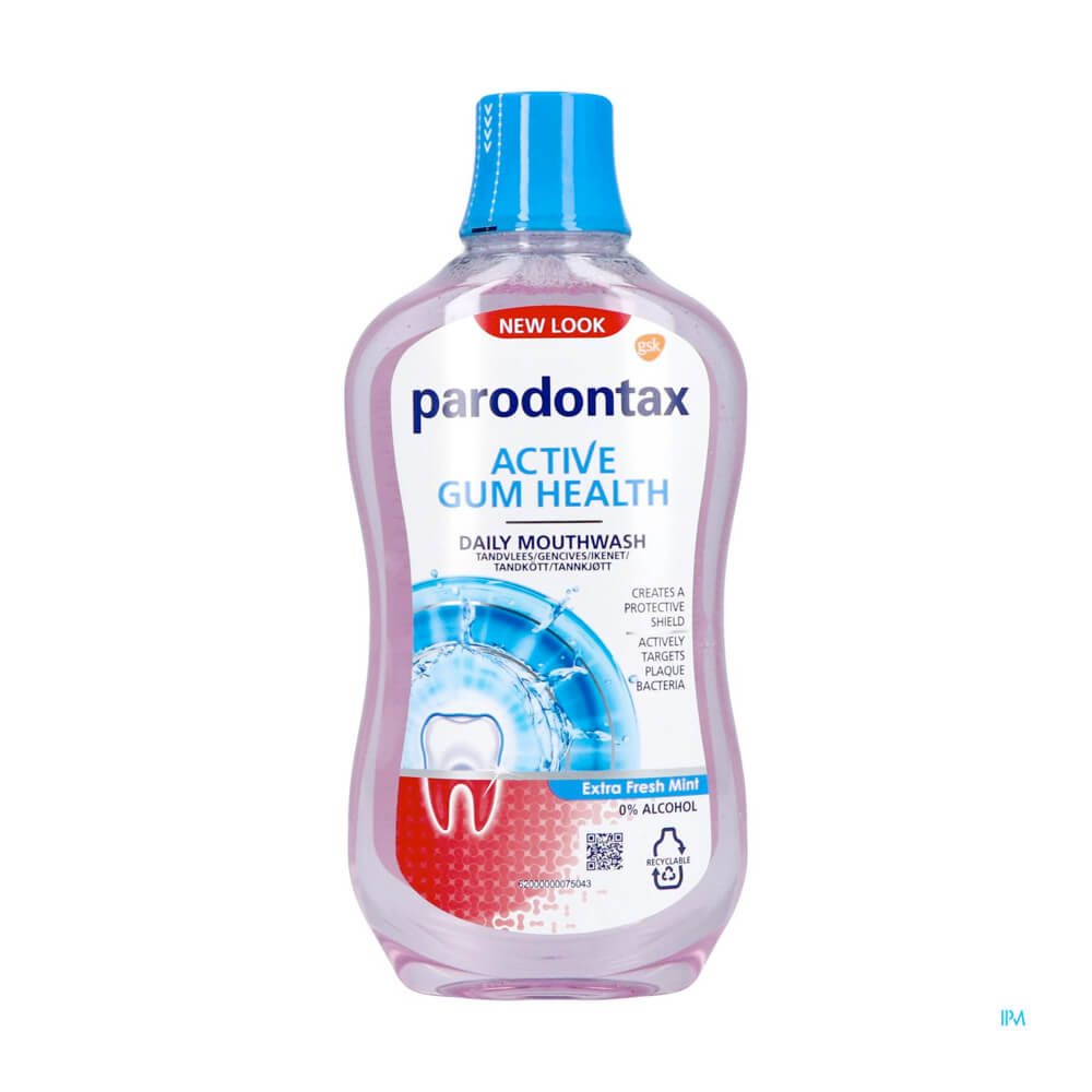 Parodontax ACTIVE GUM HEALTH -alkoholiton suuvesi, extra fresh mint, 500 ml
