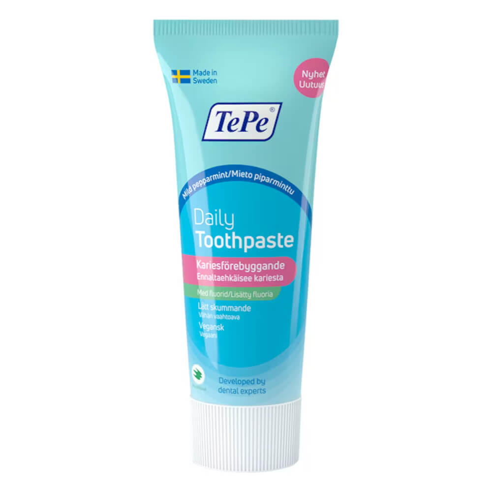 TePe Daily Toothpaste hambapasta (mahe piparmünt, fluoriidiga) 75ml
