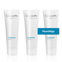 3 x bluem-hammastahna 75 ml (kalsiumfluoridilla)