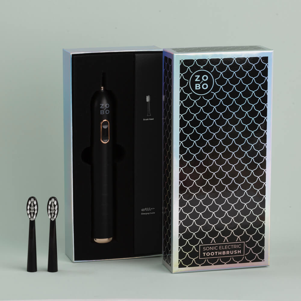 ZoBo DT1005 sähköhammasharja BLACK (5 režiimi, aku 2 kuud) – Kuva 4