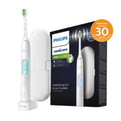Philips Sonicare ProtectiveClean 5100 seeria VALGE (HX6857/28) 3 režiimi, 1 harjapea, surveandur + Reisivutlar