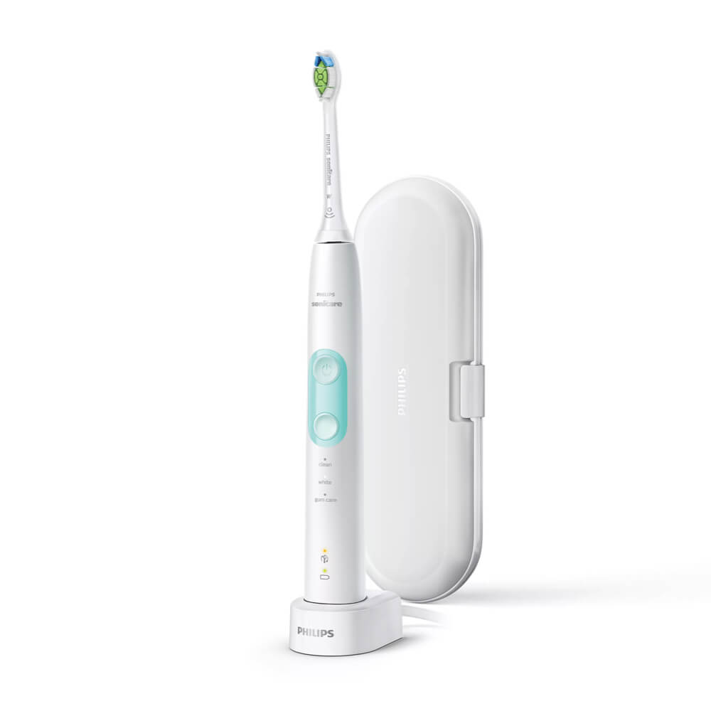 Philips Sonicare ProtectiveClean 5100 seeria VALGE (HX6857/28) 3 režiimi, 1 harjapea, surveandur + Reisivutlar – Kuva 2