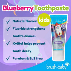 Brush-Baby Blueberry hambapasta lastele 3-6a. 50ml – Kuva 2