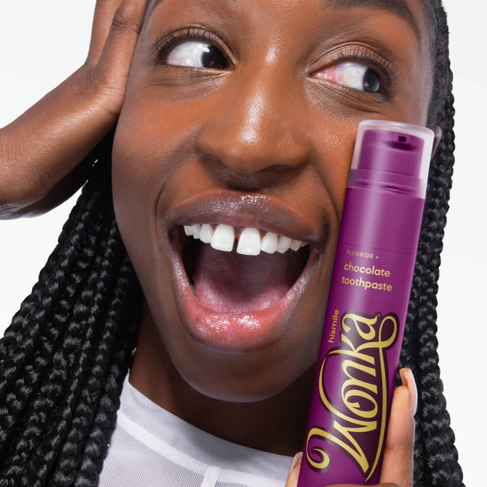 Hismile Wonka Chocolate hambapasta 60g (šokolaad, fluoriidiga) – Kuva 2