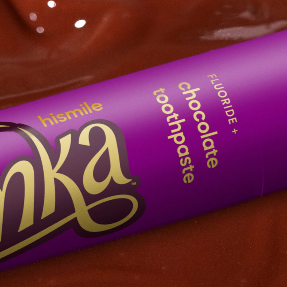 Hismile Wonka Chocolate hambapasta 60g (šokolaad, fluoriidiga) – Kuva 3