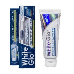 White Glo Instant White Gel -valkaiseva hammastahna 100 ml (mukana ilmainen hammasharja)