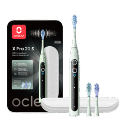 Oclean X Pro 20 Set -sähköhammasharja, vihreä (3 harjaspäätä, matkakotelo)