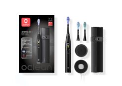 Oclean X Ultra 20 Set sähköhammasharja MUST (3 otsikut, WiFi, laetav reisivutlar) – Kuva 2