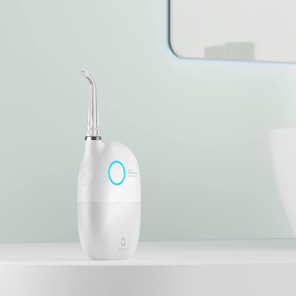 Oclean A10 Grey irrigaator HALL juhtmevaba veeprits (2 otsikut) – Kuva 4