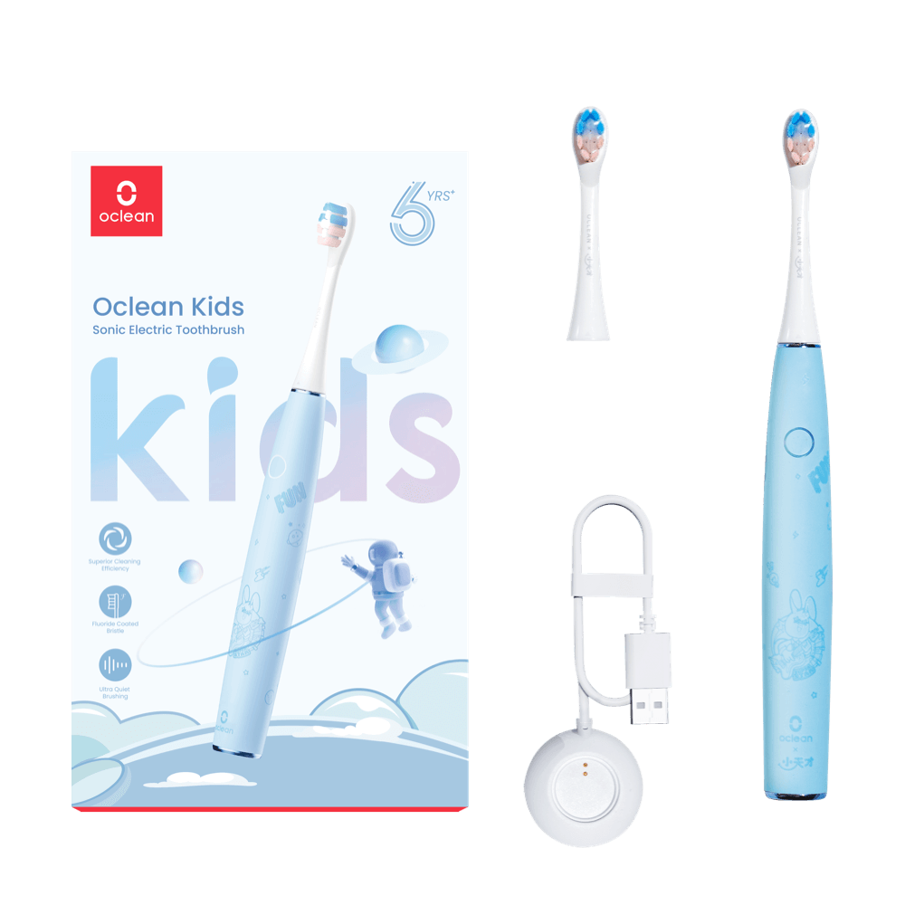 Oclean KIDS Blue -sähköhammasharja lapsille SININEN (6–12-vuotiaille)