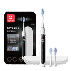 Oclean X Pro 20 Set -sähköhammasharja, valkoinen (3 harjaspäätä, matkapakkaus)
