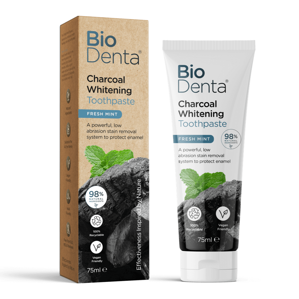BioDenta Charcoal Whitening valgendav hambapasta söega 75ml
