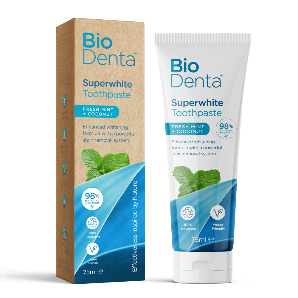 BioDenta Superwhite valgendav hambapasta kookosega 75ml