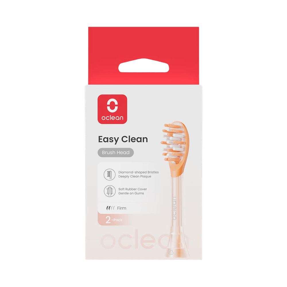 Oclean Easy Clean P1K2 -kovat vaihtoharjat (oranssi, 2 kpl)