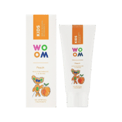 Woom KIDS Peach fluoriidiga hambapasta lastele (3-8.a) 50ml
