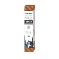 HIMALAYA Whitening Antiplaque valgendav hambapasta (Aktiivsüsi ja Mustköömne õli) 75ml
