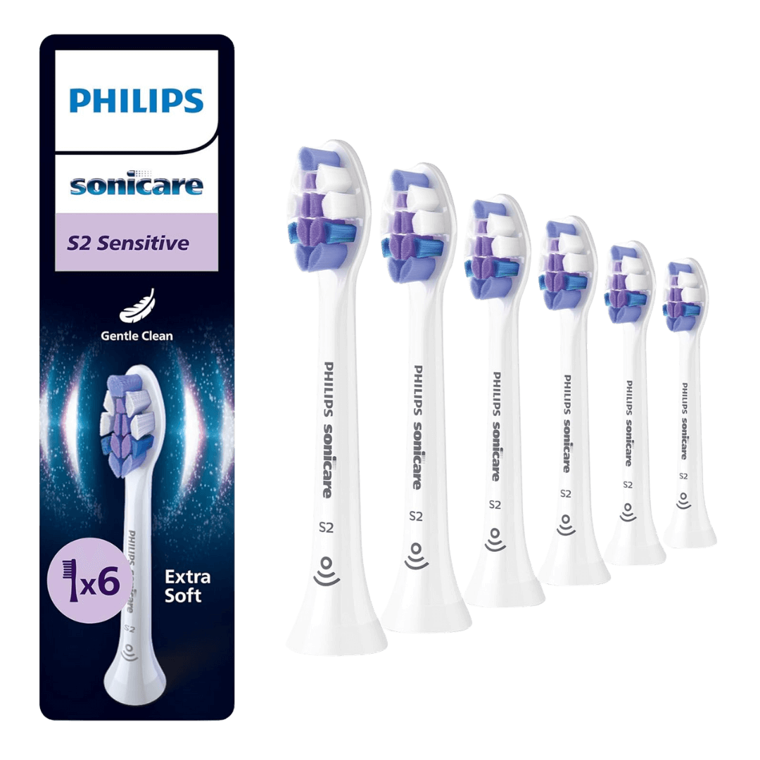 Philips Sonicare S2 Sensitive (Ultra Soft) -erikoispehmeät harjaspäät HX6056/87 (6 kpl)
