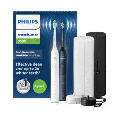Philips Sonicare 5500 -sähköhammasharja HX7119/01 VALKOINEN + MERENSININEN (2 runko-osaa)