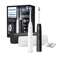 Philips Sonicare 6500 -sähköhammasharja HX7419/01, MUSTA + VALKOINEN (2 runko-osaa)