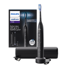 Philips Sonicare 7100 -sähköhammasharja HX7421/01, MUSTA (4 tilaa, 1 harjaspää) + matkakotelo