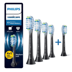 Philips Sonicare Premium Plaque Defence C3 -harjaspäät HX9045/88 (MUSTA, 5 kpl)
