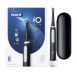 Oral-B iO3 sähköhammasharja Matt Black (3 režiimi) + Reisivutlar