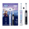 Oral-B Vitality Pro FROZEN + PRO1 BLACK -sähköhammasharjat (2 hammasharjaa)