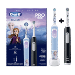 Oral-B Vitality Pro FROZEN + PRO1 BLACK -sähköhammasharjat (2 hammasharjaa)