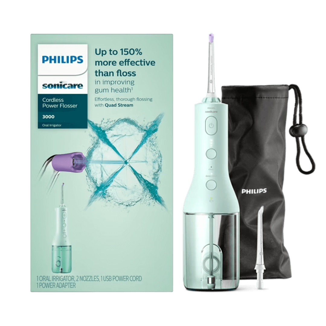 Philips Sonicare Cordless Power Flosser 3000 MINTUNVÄRINEN (HX3826/24), langaton suusuihku
