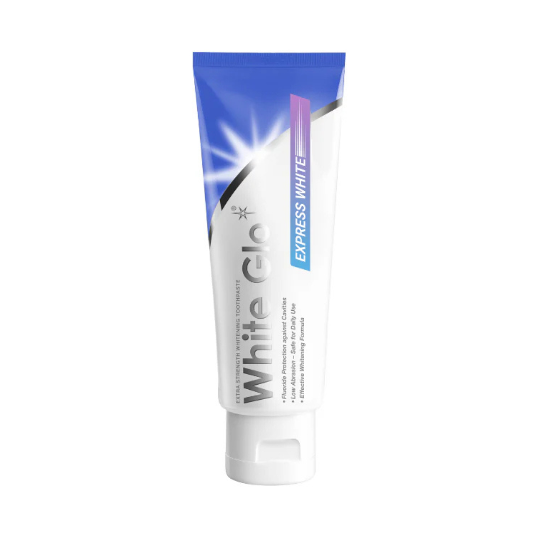 White Glo Express White valgendav hambapasta 100ml (kaasa tasuta käsihambahari) – Kuva 2