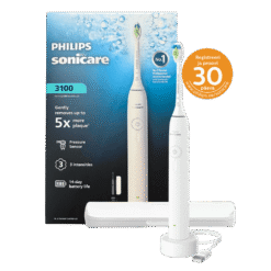 Philips Sonicare 3100 -sähköhammasharja HX4033/21 VALKOINEN (1 harjaustila, 1 harjanpää) + matkakotelo