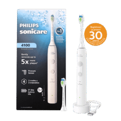 Philips Sonicare 4100 -sähköhammasharja, VALKOINEN HX4042/41 (2 tilaa, 2 harjaspäätä)