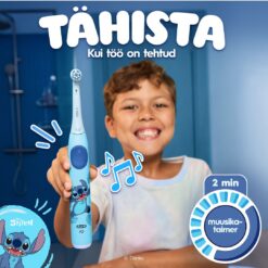 Oral-B iO Kids STITCH sähköhammasharja lastele al. 6a (3 intensiivsust) + Reisivutlar – Kuva 5