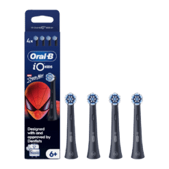 Oral-B iO Kids SPIDERMAN -pehmeät vaihtoharjaspäät lapsille 6-vuotiaasta alkaen (SBKF-4, 4 kpl)